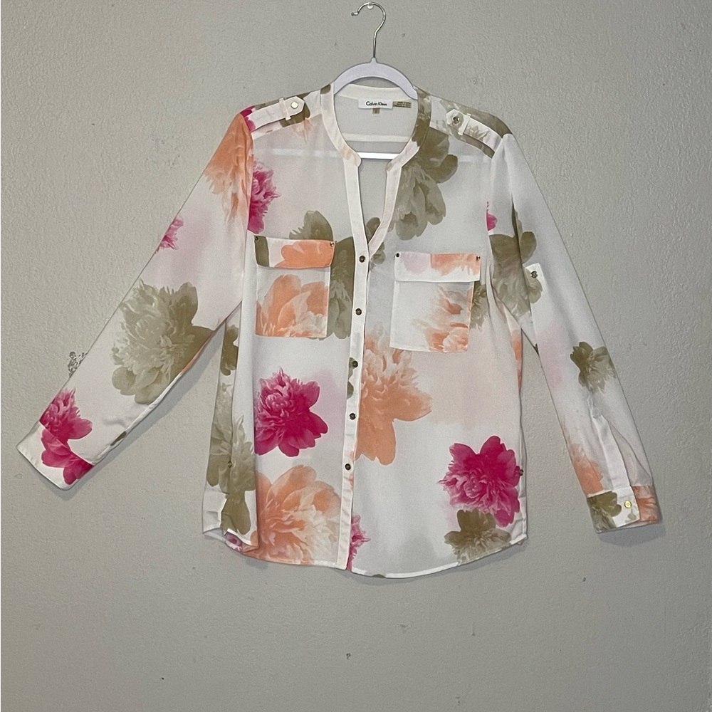 Calvin Klein Multicolor Floral Blouse